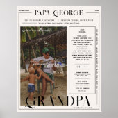 マガジモダンミニマルンの表紙 | グランパ ポスター (正面)