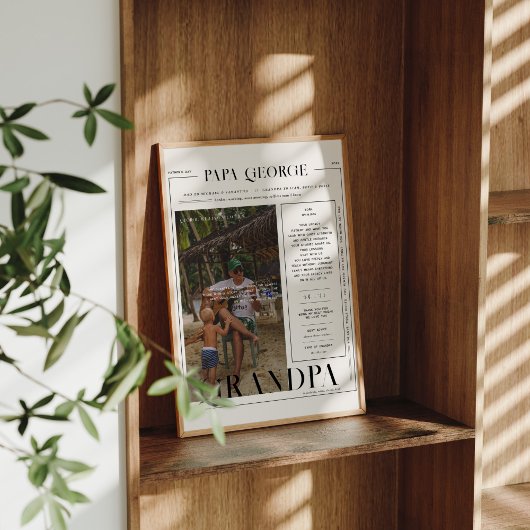 マガジモダンミニマルンの表紙 | グランパ ポスター