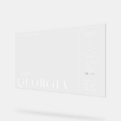 マガジモダンミニマルンの表紙 |任意の年誕生日 アクリルサイン (傾斜)