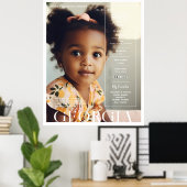 マガジモダンミニマルンの表紙 |任意の年誕生日 ポスター (ホームオフィス)