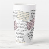 マガジンエステティック – レトロ編集スタイル カフェラテマグ (正面)