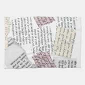 マガジンエステティック – レトロ編集スタイル キッチンタオル (横)