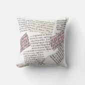 マガジンエステティック – レトロ編集スタイル クッション (正面)