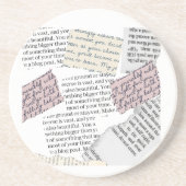 マガジンエステティック – レトロ編集スタイル コースター (正面)