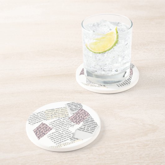 マガジンエステティック – レトロ編集スタイル コースター (側面)