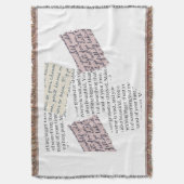 マガジンエステティック – レトロ編集スタイル スローブランケット (正面縦)