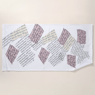 マガジンエステティック – レトロ編集スタイル ビーチタオル