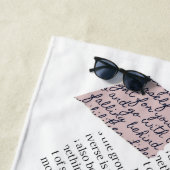 マガジンエステティック – レトロ編集スタイル ビーチタオル (インサイチュ)