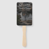 マガジンエディトリアル新聞写真結婚式 プログラム ハンドファン (裏面)