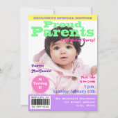 マガジンカバースタイル2nd誕生日パーティの招待状 招待状 (正面)