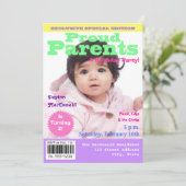 マガジンカバースタイル2nd誕生日パーティの招待状 招待状 (スタンド正面)