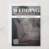 マガジンカバートレンディーダークフォトリハーサルディナー 招待状 (正面)