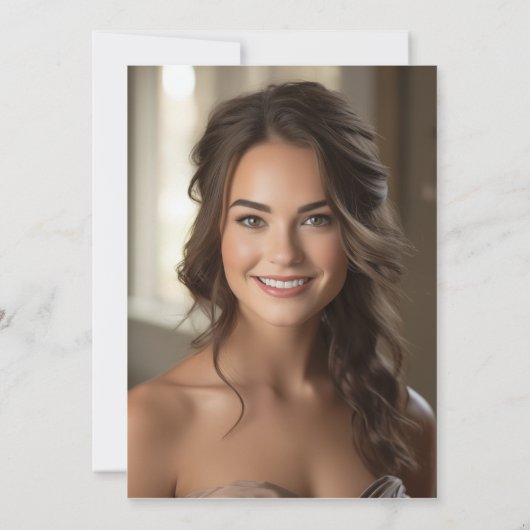 マガジンカバーブライダルシャワー招待状 招待状 (裏面)