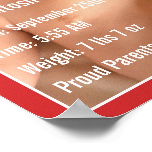 マガジンカバーベイビー誕生統計 ポスター (角)