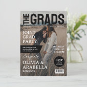 マガジンカバー写真共同卒業パーティー 招待状 (スタンド正面)