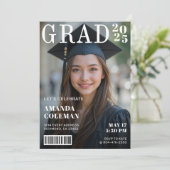 マガジンカバー写真卒業パーティー 招待状 (スタンド正面)