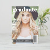 マガジンカバー写真卒業招待状 招待状 (スタンド正面)