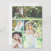 マガジンカバー写真卒業招待状 招待状 (裏面)