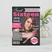 マガジンカバー写真Sweet sixteen招待状 招待状 (スタンド正面)