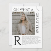 マガジンカバー卒業招待状、マガジン 招待状 (裏面)