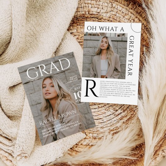 マガジンカバー卒業招待状、マガジン 招待状