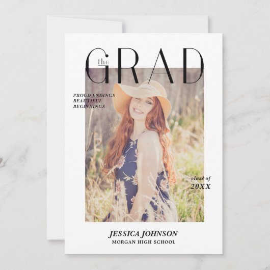 マガジンカバー卒業発表フォトカード シーズンカード (正面)