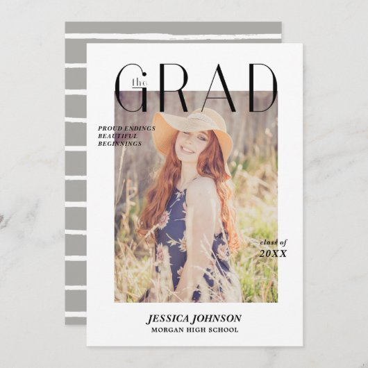 マガジンカバー卒業発表フォトカード シーズンカード (正面/裏面)