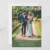 マガジンカバー庭園の結婚式 招待状 (正面)