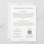 マガジンカバー庭園の結婚式 招待状 (裏面)