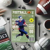 マガジンカバー有名人サッカーの誕生日パーティー 招待状