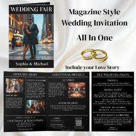 マガジンカバー結婚シティ 招待状