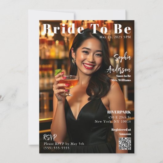 マガジンカバー花嫁へ招待状 招待状 (正面)