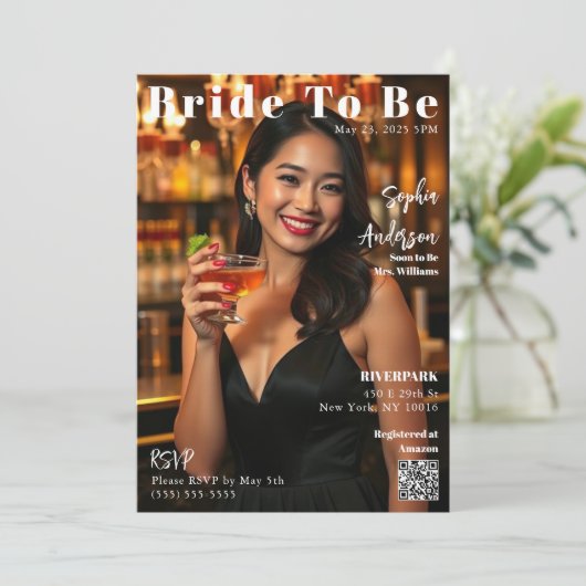 マガジンカバー花嫁へ招待状 招待状 (スタンド正面)