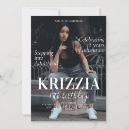 マガジンカバー誕生日招待状カード 招待状