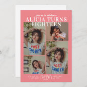 マガジンカバー誕生日招待状 招待状 (正面/裏面)