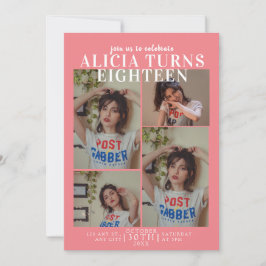 マガジンカバー誕生日招待状 招待状