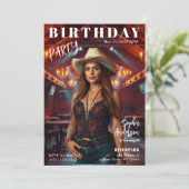 マガジンカバー誕生日 招待状 (スタンド正面)