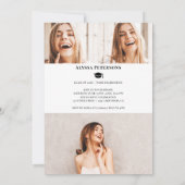 マガジンカバー4枚カッコいいトレンディー卒業 案内状 (裏面)