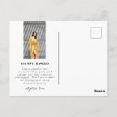 マガジンカモダンバー卒業発表 ポストカード (裏面)