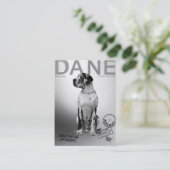 マガジンスタイルグレートダネビジネスカード 名刺 (スタンド正面)