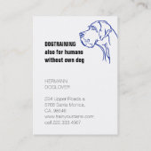 マガジンスタイルグレートダネビジネスカード 名刺 (裏面)