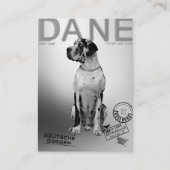 マガジンスタイルグレートダネビジネスカード 名刺 (正面)