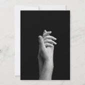 マガジンブラックダークモード新聞写真結婚ズ サンキューカード (裏面)