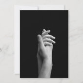 マガジンブラックダークモード新聞写真結婚ズ 招待状 (裏面)