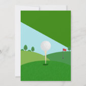 マガジン有名人ゴルフ誕生日パーティーフォト 招待状 (裏面)