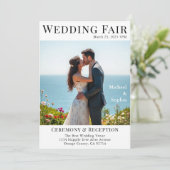 マガジン結婚カバーのビーチ 招待状 (スタンド正面)