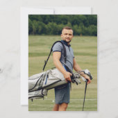 マガジン30メンズゴルフ30ゴルファー誕生日 招待状 (裏面)