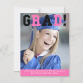 マガジン スタイル 招待状 (正面)