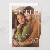 マガスタイリッシュジンのカバー結婚写真 セーブザデート (正面/裏面)