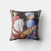 マガス・メルキオールの行列、馬のライダー、野良猫 クッション (裏面)